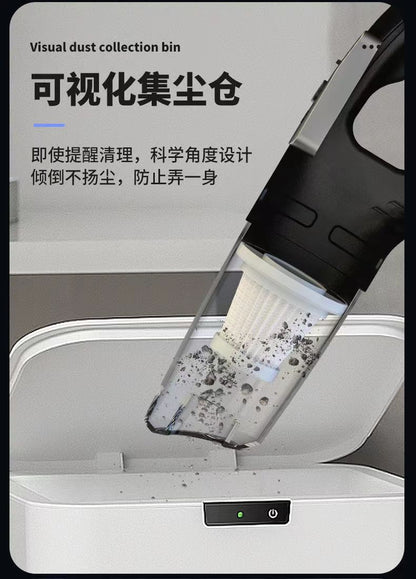 Cross-Border High-Power Wireless Car Vacuum Cleaner, Strong Suction, High-Power Car and Home Dual-Purpose Handheld Portable Vacuum Cleaner