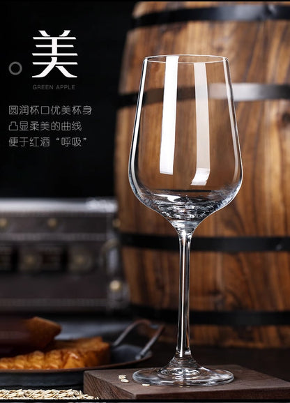 European style 7 pieces Juice/Wine Set, large crystal glass stemmed glasses, creative Juice/wine set.