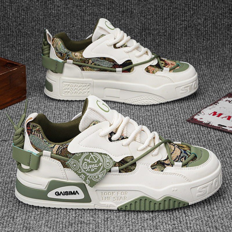 New Men's Versatile Casual Shoes Thick-soled Non-slip