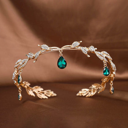 Exotic retro temperament tassel headdress female new rhinestone high-grade headband headband bridal crown hair accessories  (Available)