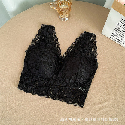 Lace Sexy Bras For Women Tube Top Gathering Bra (Available)