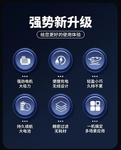 Cross-Border High-Power Wireless Car Vacuum Cleaner, Strong Suction, High-Power Car and Home Dual-Purpose Handheld Portable Vacuum Cleaner