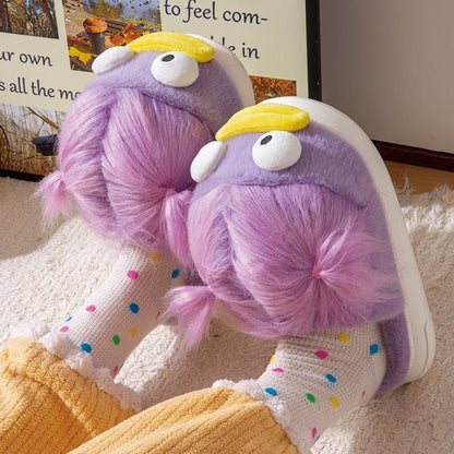 Carto0n cotton slippers for women  (Available)