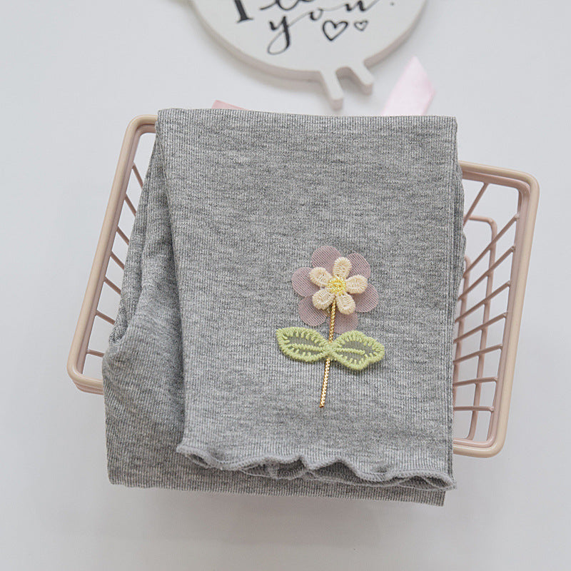 Children's Clothing, Girls' Leggings, Summer Thin Kidsren's Cropped Pants, Kidsren's Modal Pants, Baby Style Pants