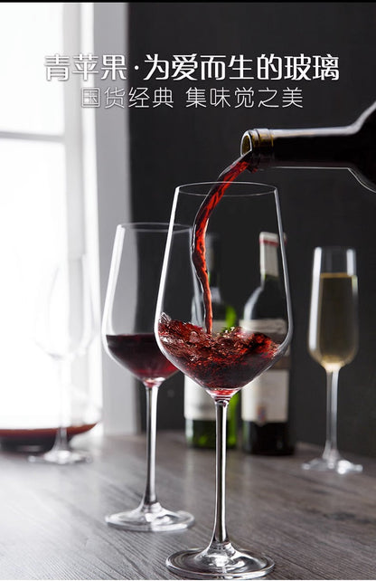 European style 7 pieces Juice/Wine Set, large crystal glass stemmed glasses, creative Juice/wine set.