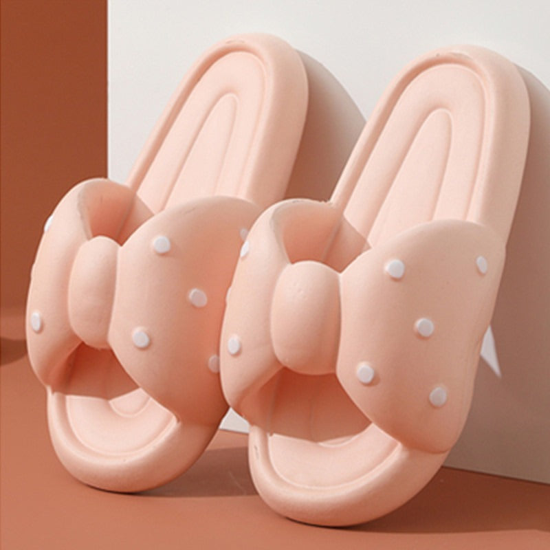 Bowknot slippers for women summer cute Sandal  (Available)