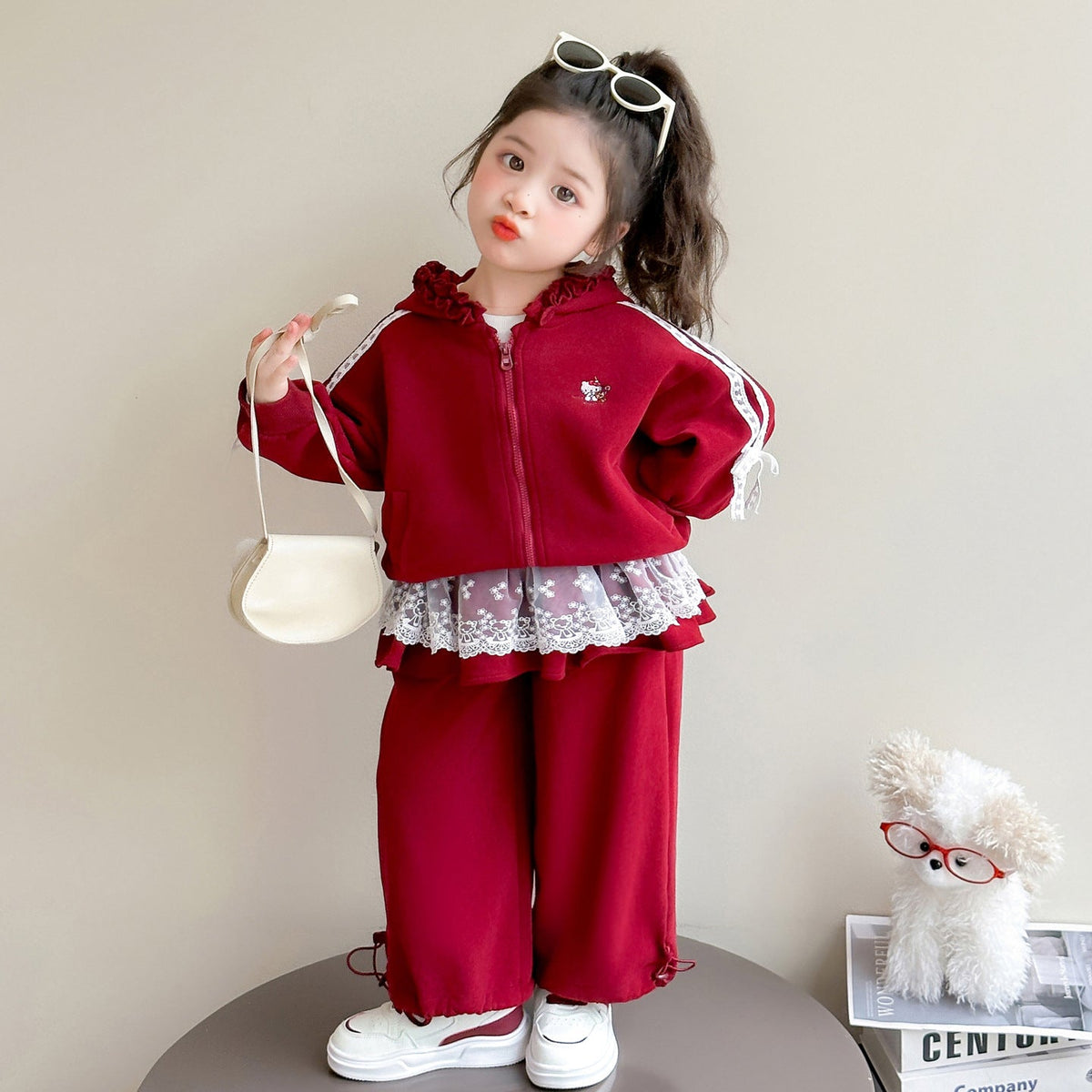 【48H Shipping】Two-Piece Set for Children, Girls, and Toddlers, Fashionable and Cute Spring and Autumn Style Baby Clothing