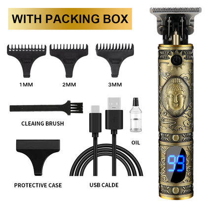 Cross-Border Electric Hair Clipper, Hair Clipper, Hair Clipper, Oil Head Carving Razor, Bald Hair Clipper