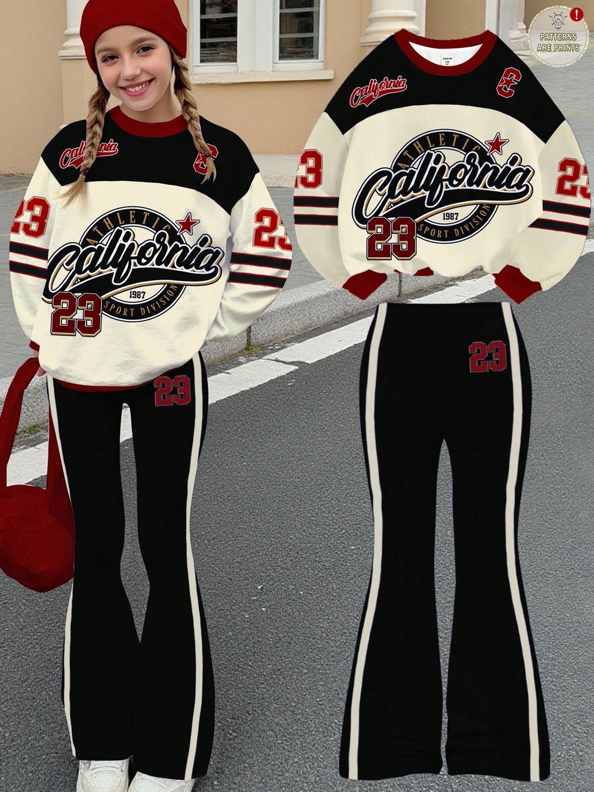 2026 New Children's Clothing Set That Can Also Be Worn by Adults, Youthful Trendy Fashion Long-Sleeve and Long-Pants Set