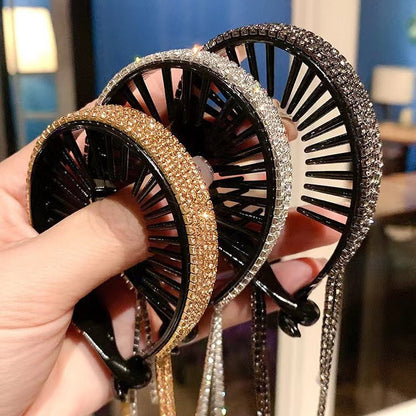 Ball Head Clip Temperament fixer tassel hair accessories  (Available)