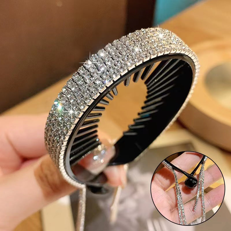 Ball Head Clip Temperament fixer tassel hair accessories  (Available)