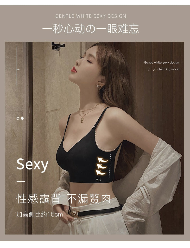 U-shaped beautiful back underwear for women with small chest gathered (Available))