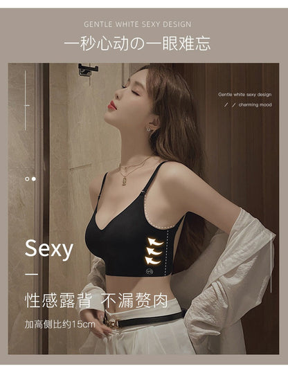 U-shaped beautiful back underwear for women with small chest gathered (Available))
