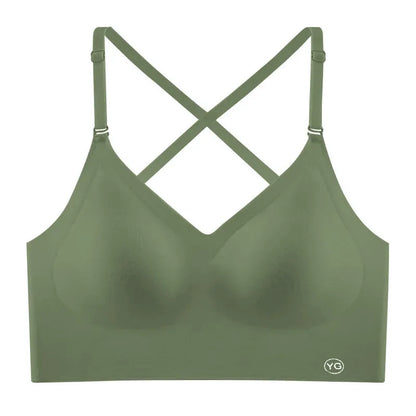 U-shaped beautiful back underwear for women with small chest gathered (Available))