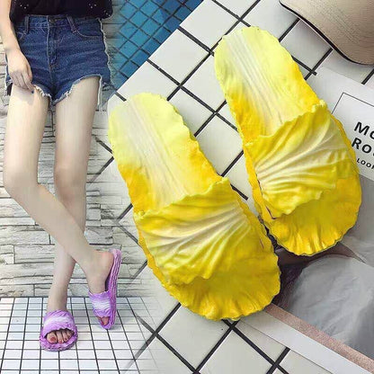 Fashion Creative Cabbage Slippers For Women  (Available)