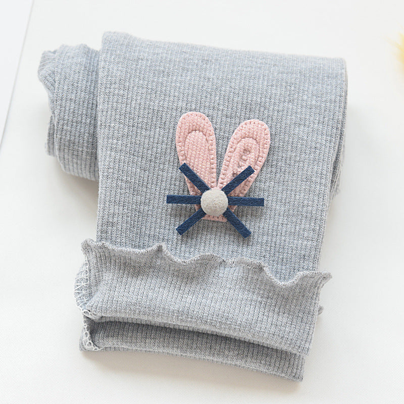 Children's Leggings 2026 Spring and Autumn New Korean Style Slim Fit Toddler Baby Nine-Point Pants Girls' Socks Wholesale