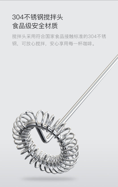 Cross-border new electric milk frother portable coffee cream milk whipper color box packaging automatic milk frother explosions