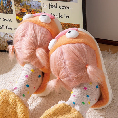Carto0n cotton slippers for women  (Available)