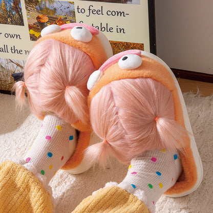 Carto0n cotton slippers for women  (Available)