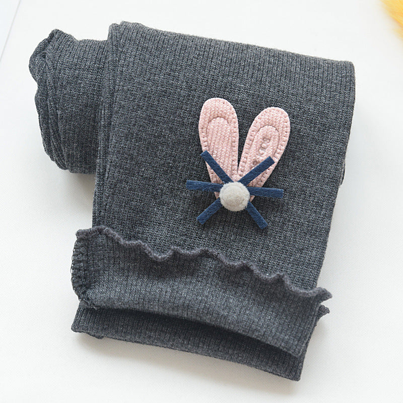 Children's Leggings 2026 Spring and Autumn New Korean Style Slim Fit Toddler Baby Nine-Point Pants Girls' Socks Wholesale