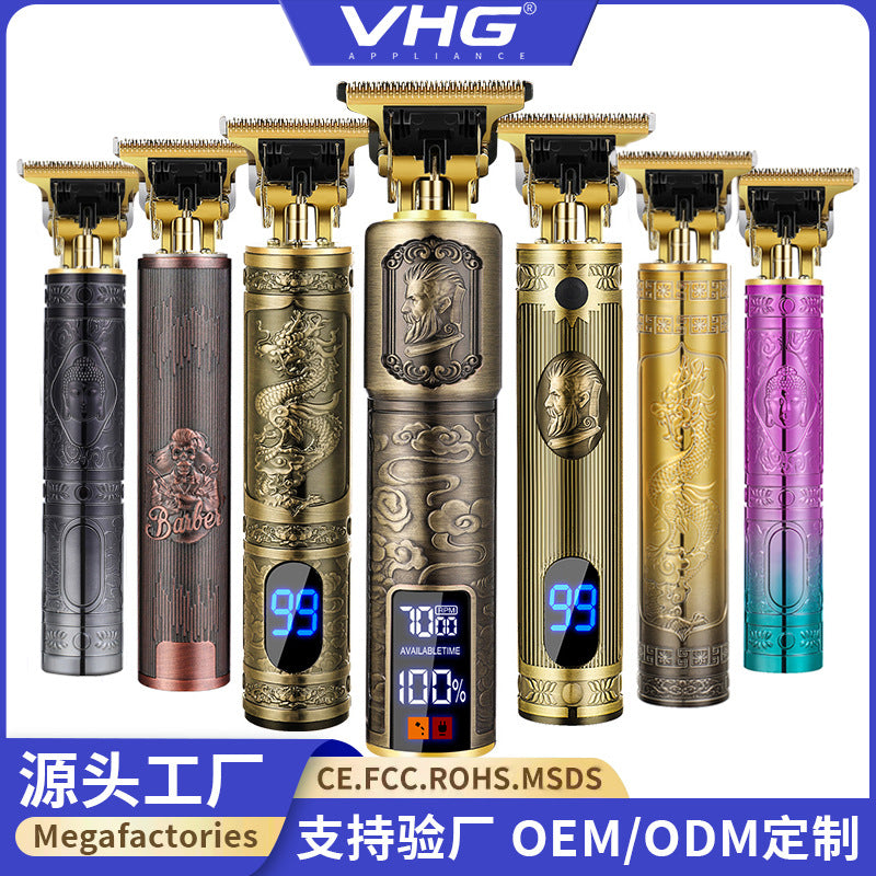 Cross-Border Electric Hair Clipper, Hair Clipper, Hair Clipper, Oil Head Carving Razor, Bald Hair Clipper