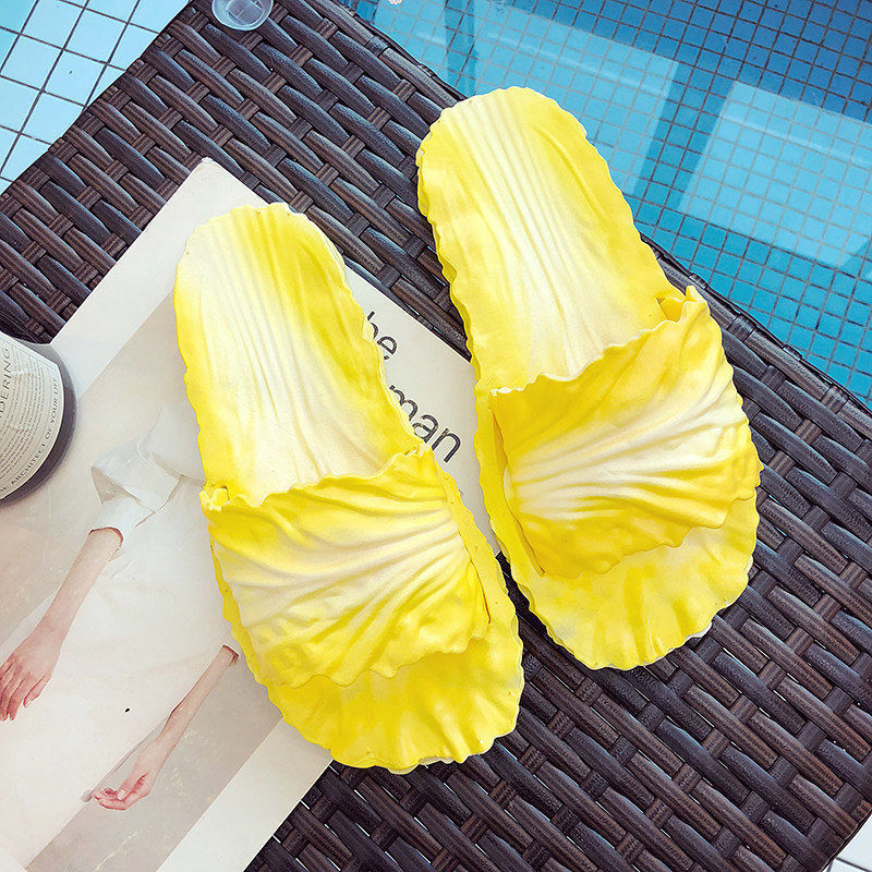 Fashion Creative Cabbage Slippers For Women  (Available)