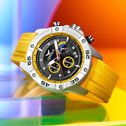 Fashion Casual New Style Multifunctional Quartz Waterproof Tape Watch