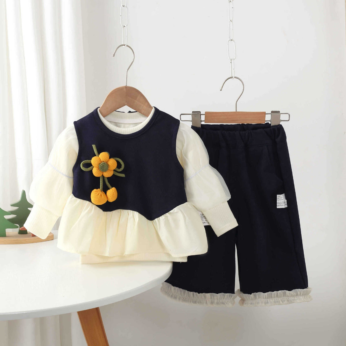 2026 Spring and Autumn Fashionable Three-Piece Set for Infants and Toddlers, Factory Direct Sale, Versatile Korean-Style Daily Outfits for Babies