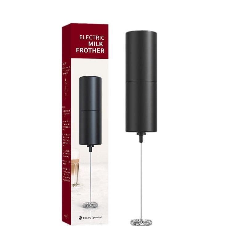 Cross-border new electric milk frother portable coffee cream milk whipper color box packaging automatic milk frother explosions