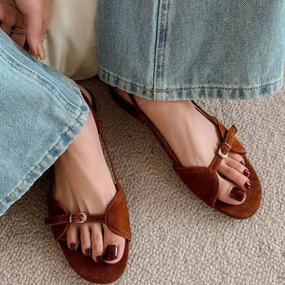 Casual Solid Color Round Toe Solid Color Women's Sandals  (Available)
