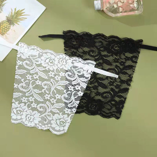 Breathable Bustier Lace ladies no trace exquisite short sexy strapless invisible bra (Available)