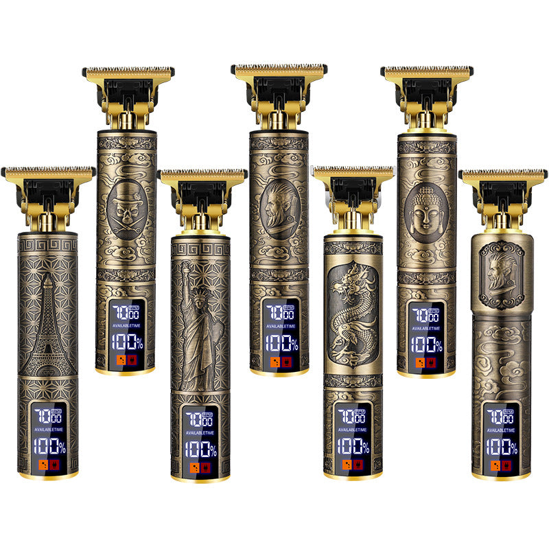 Cross-Border Electric Hair Clipper, Hair Clipper, Hair Clipper, Oil Head Carving Razor, Bald Hair Clipper