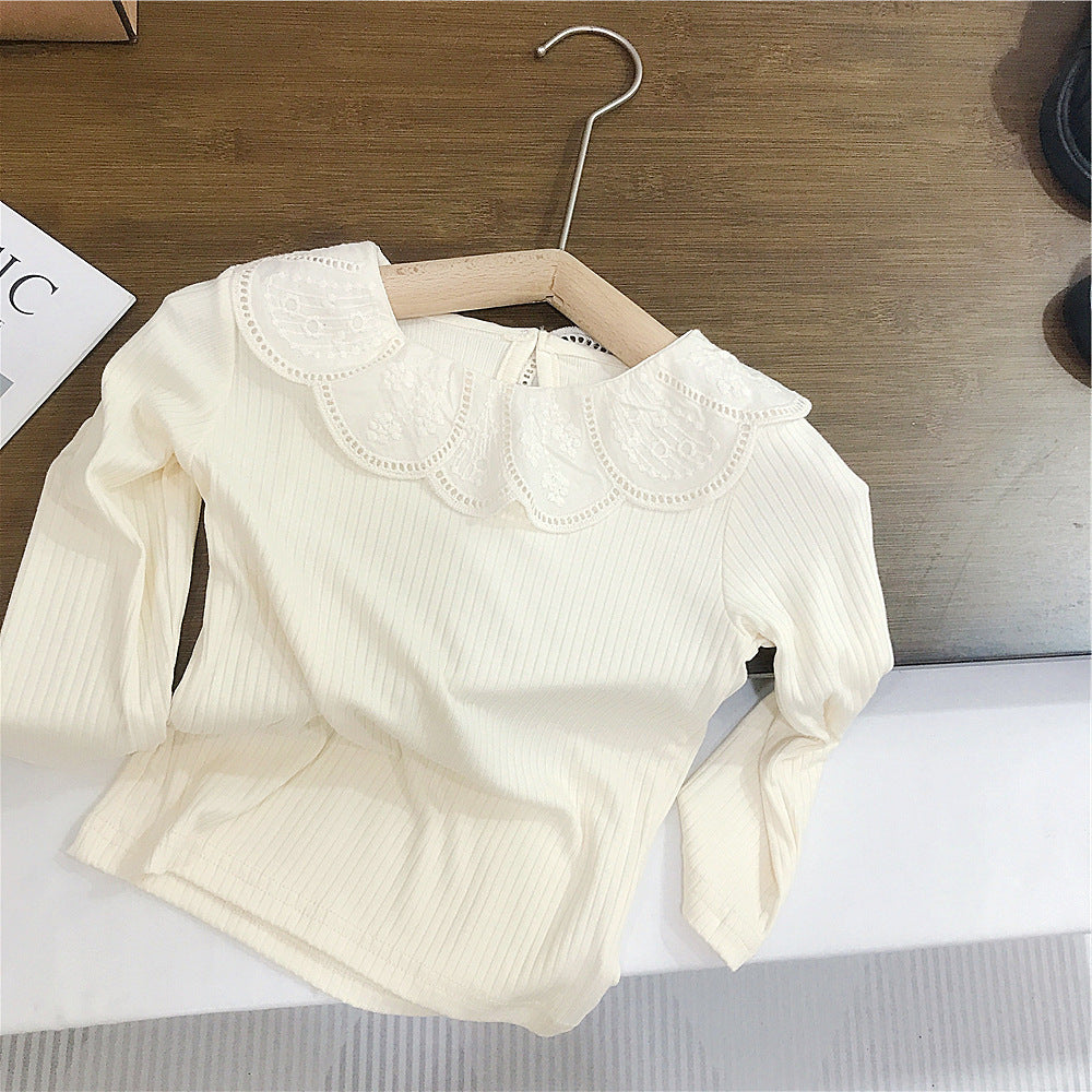 Girls' 3D Doll Casual Outfit, New Autumn Cartoon Collared Jacket for Baby Girls, Spring and Autumn Two-Piece Set, Foreign Trade