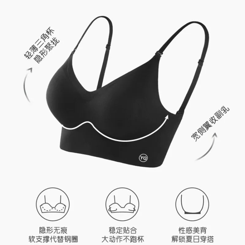 U-shaped beautiful back underwear for women with small chest gathered (Available))