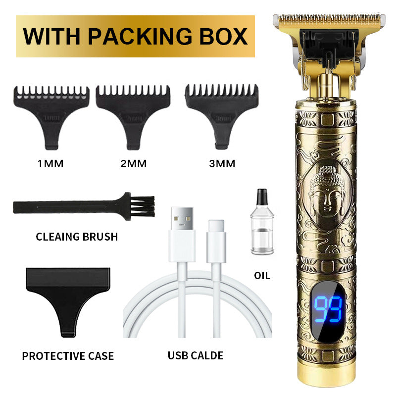 Cross-Border Electric Hair Clipper, Hair Clipper, Hair Clipper, Oil Head Carving Razor, Bald Hair Clipper