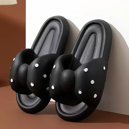 Bowknot slippers for women summer cute Sandal  (Available)