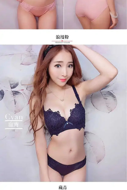 Fashion Sexy Push Up Bra Wire Free Bralette with Adjustable Strap & Inner Padding Seamless Lingerie for Daily/Date Night