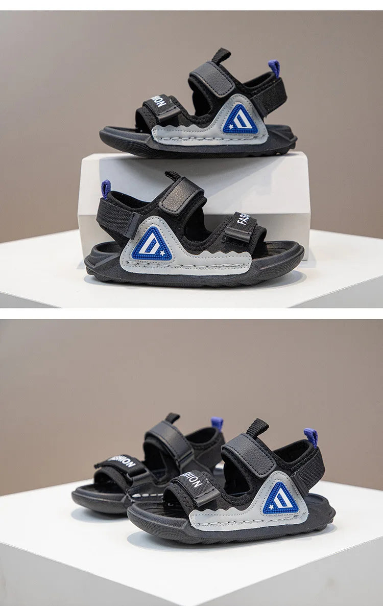 Summer New Fashion Trend Outdoor Beach Soft Sole Breathable Kids' Shoes Comfortable Cool Sneakers (Available)