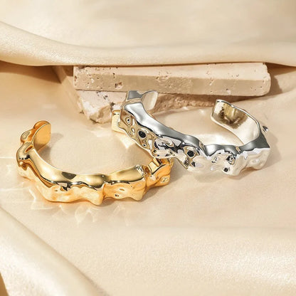 Fashion Exaggerated Irregular Bracelets for Women Simple Hip Hop Rock Personality Plastic Cuff Bangle Trendy Jewelry