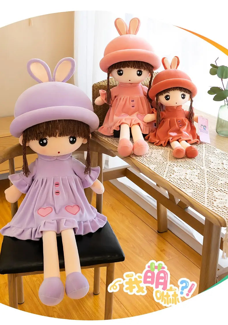 Kawaii Rabbit Fairy Girls Plush Toy Cute Exquisite Plush Home Decor Filled PP Cotton Doll Girls Birthday Or Christmas Gift