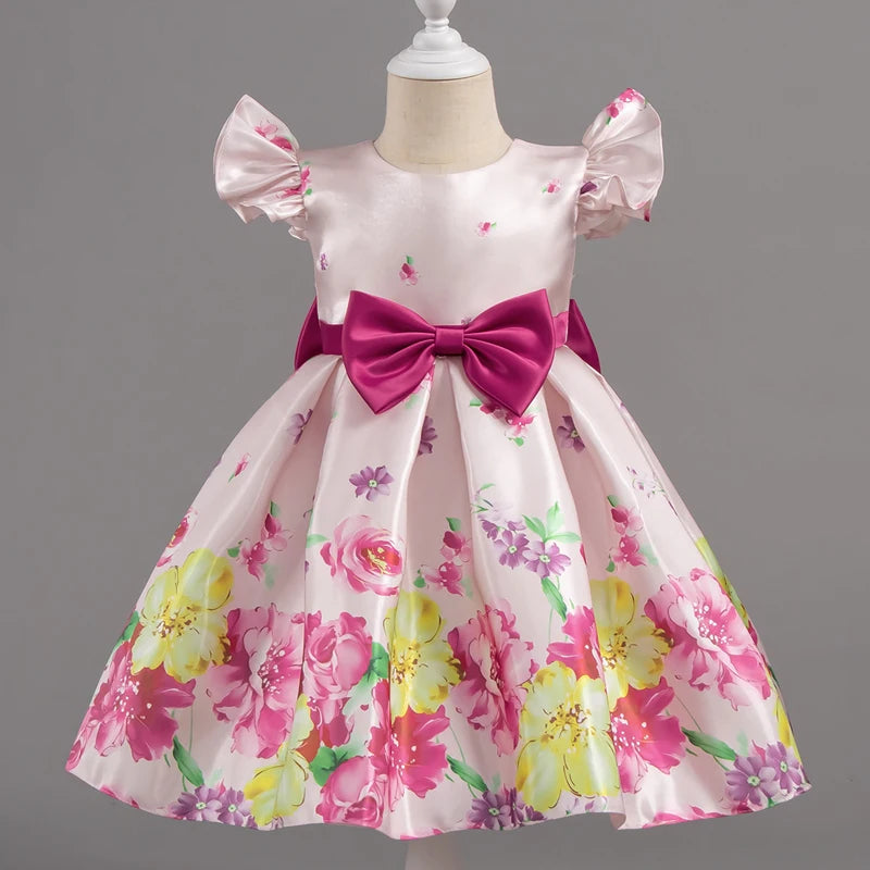 Children Wedding Dress Girl Flower Dresses Kids Gown Birthday Party Flower Girl's Evening Dress