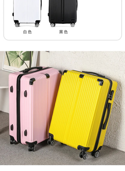 Luggage Suitcase 20-26 Inch Large Capacity Simple Fashionable Travel Handheld Durability Wear-resistant with Wheels Suitcase