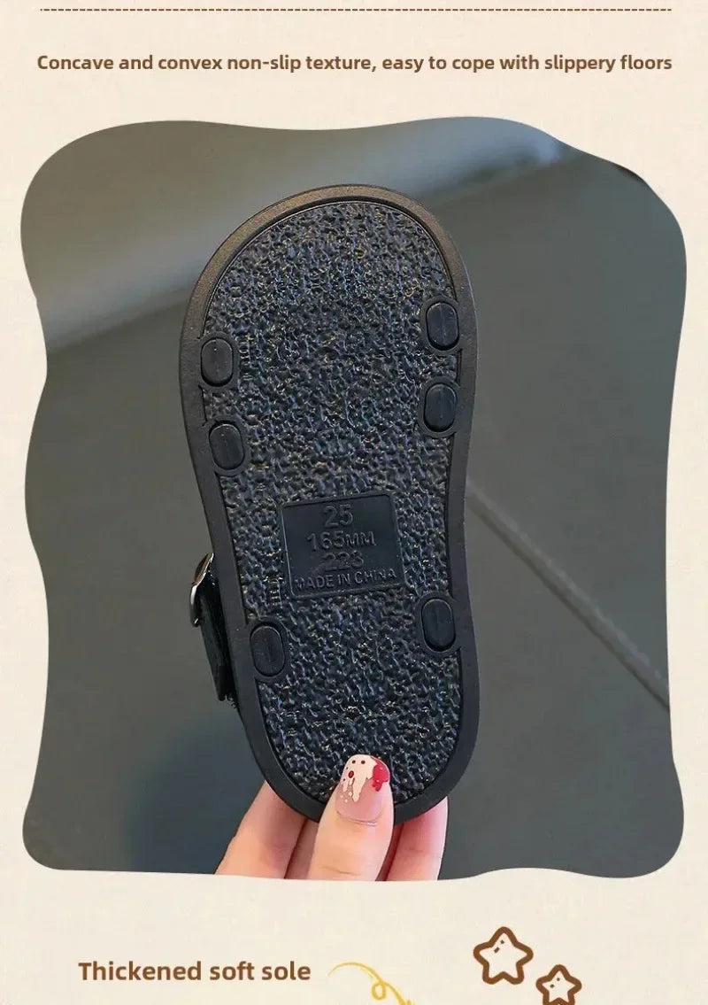 1-10Y Baby Girls Sandals Summer Children's New Cool Fashion Princess Cute Versatile Shoes for Students Flat Sandal Casual Shoe