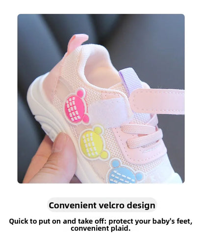 Baby Toddler Shoes Four Seasons Shoes 0 To 3 Years Old Baby Shoes Soft Bottom Non-slip Girls Boys Mesh Breathable Single Shoes