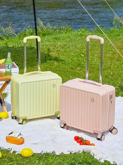18-Inch Luggage 2025 Fashion Small Luggage Lightweight Travel Trolley Case with Combination Lock