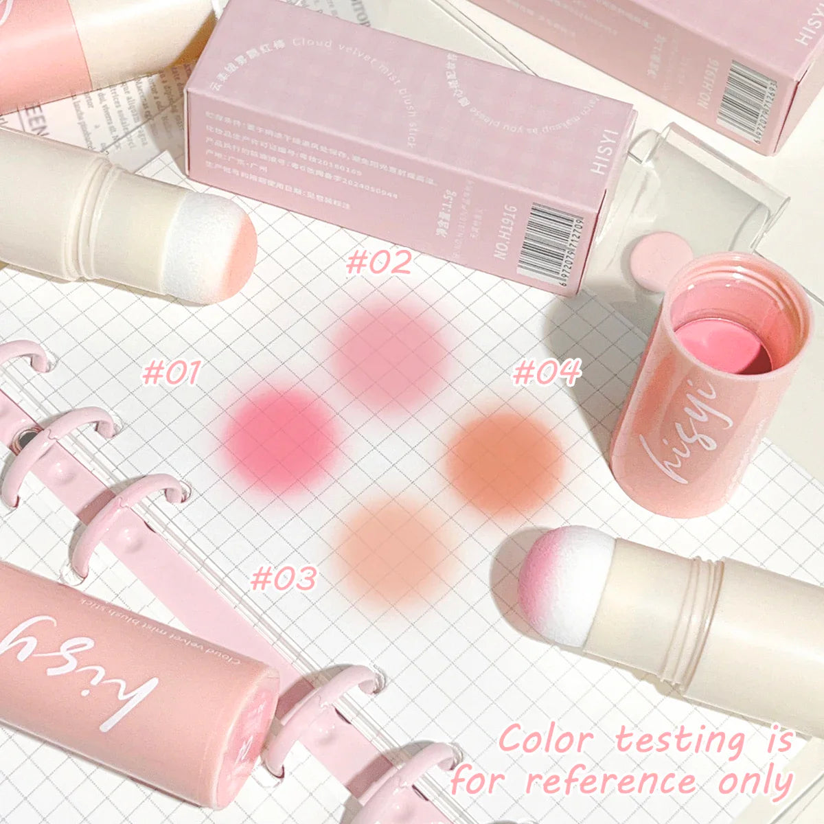 Soft Fog Blush Stick - Energetic and Bouncy, Korean Style, Brightening, Dual-Use for Lips and Cheeks