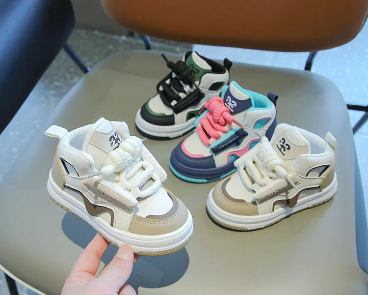 Children's Causal Shoes Fashion Non-slip Kids School Tennis Shoes Spring Autumn Versatile Boys Girls Running Sports Shoes Soft