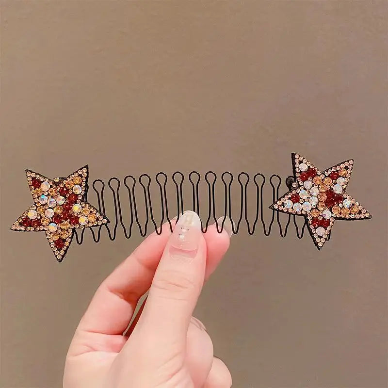 Camellia Hair Comb Invisible Bangs Hair Clip Tidy Artifact Hair pin Girls Hairpin Women Tools Fixed Inser Comb Hair Accessories