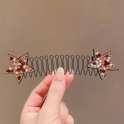 Camellia Hair Comb Invisible Bangs Hair Clip Tidy Artifact Hair pin Girls Hairpin Women Tools Fixed Inser Comb Hair Accessories