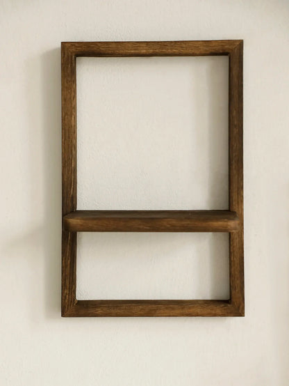 Wooden Display Shelf Floating Shelves Rustic Wood Shelves Wall Storage for Kitchen Bedroom Over Toilet Small Wall Mounted Gifts